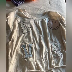 Vintage Havana Cream Smiley Love Shirt